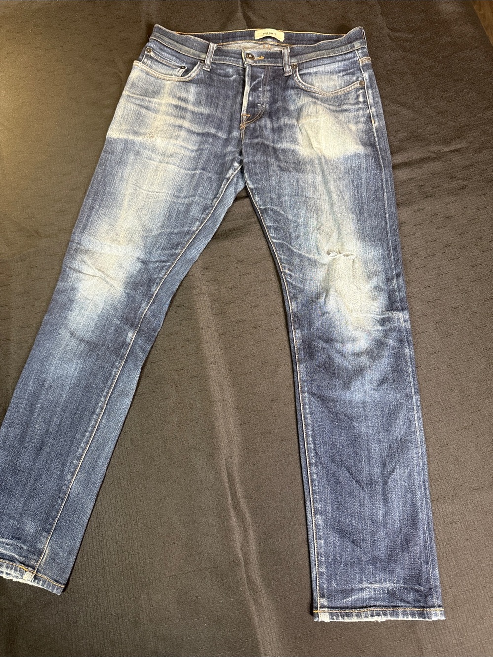baldwin Blue Distressed Men's Jeans Size 31 Length 29